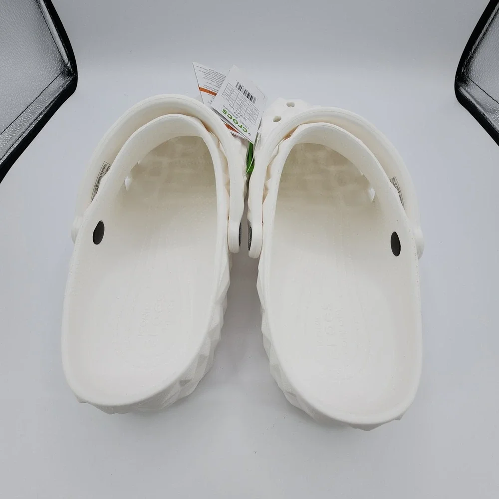 Crocs Classic Geometric Clog Slides Sandal 209563-100 White Men's‎ Size 10 NEW